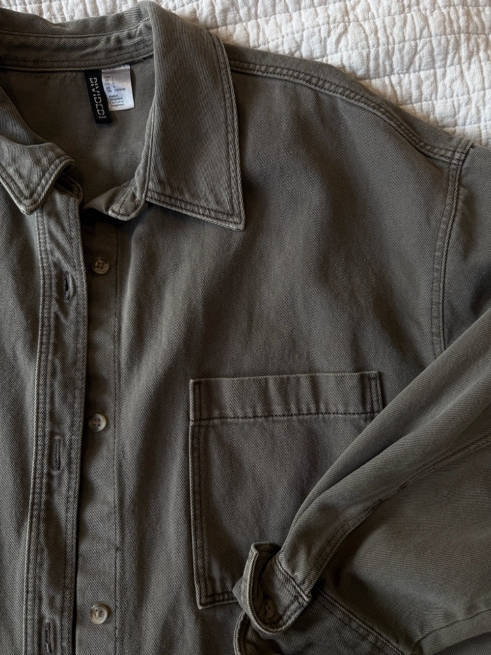 Brown Denim Button Up
